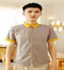 Custom Logon New Soft and Comfortable Fast Food Restaurant Waiter Uniform