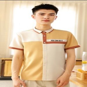 Long Sleeve Fast Food Staff Uniform – Stain-Resistant, Quick-Dry Fabric – Wholesale Pricing