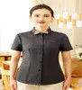 Fast Food Polyester Fabric Classic Traditional Chinese Style Restaurant Waiter Uniform