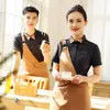 Fast Food Polyester Fabric Classic Traditional Chinese Style Restaurant Waiter Uniform