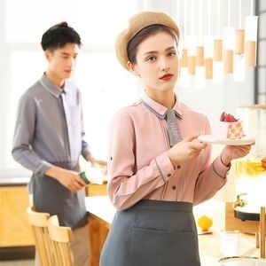 Custom Logo Clothes Manufacturers Classic Waiter Uniform Restaurant