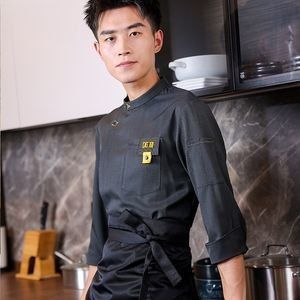 Custom Logo Short Long Sleeve Western Hotel Restaurant Cook Chef Uniform
