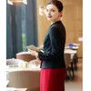 Women Professional Suit Reception Fashion Dress Short Sleeve Manager Hotel Staff Uniform