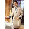 Custom Design Long Sleeve Manager Hotel Uniform for Waiter Waitress