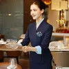 Cotton Chef Kitchen Hotel Clothes Long Sleeve Manager Uniform for Restaurant