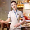 Fashion Front Office Reception Fashion Dress Short Sleeve Manager Hotel Staff Uniform