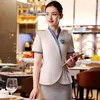 Fashion Front Office Reception Fashion Dress Short Sleeve Manager Hotel Staff Uniform