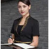Restaurant Uniform Short Sleeve Manager Hotel Uniform for Waiter Waitress