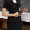 Hotel Bar Clothes Short Sleeve Cotton Chef Kitchen Manager Uniform for Restaurant