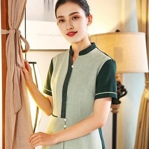 High Quality Cleaner Short Sleeve Shirt Cleaning Housekeeping Staff Uniform